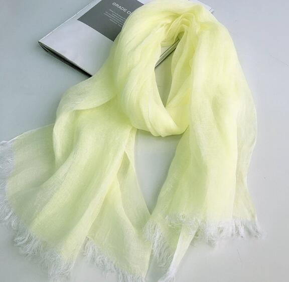 60x180cm Spring Women Cotton Linen Scarf Plain Solid Colorful Large Winter Scarves Wrap Stoles Pashmina Muslim Hijabs
