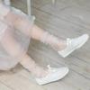 Summer Fashion Candy Color Thin Mesh Tulle Ankle Socks Transparent Elastic Mesh Shiny Stars Moon Fishnet Socks