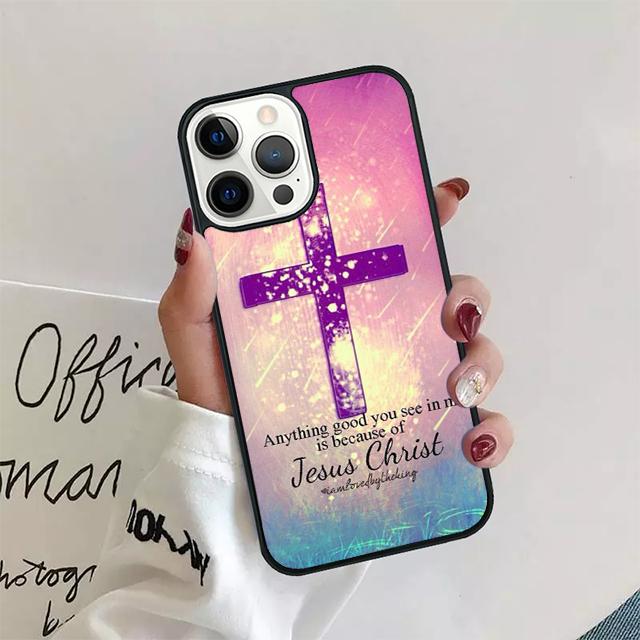 Bible Jesus Christ Christian Cross Phone Case Cover For iPhone 17 Air 15 16 14 13 12 Pro Max 11 Pro Max Plus Coque