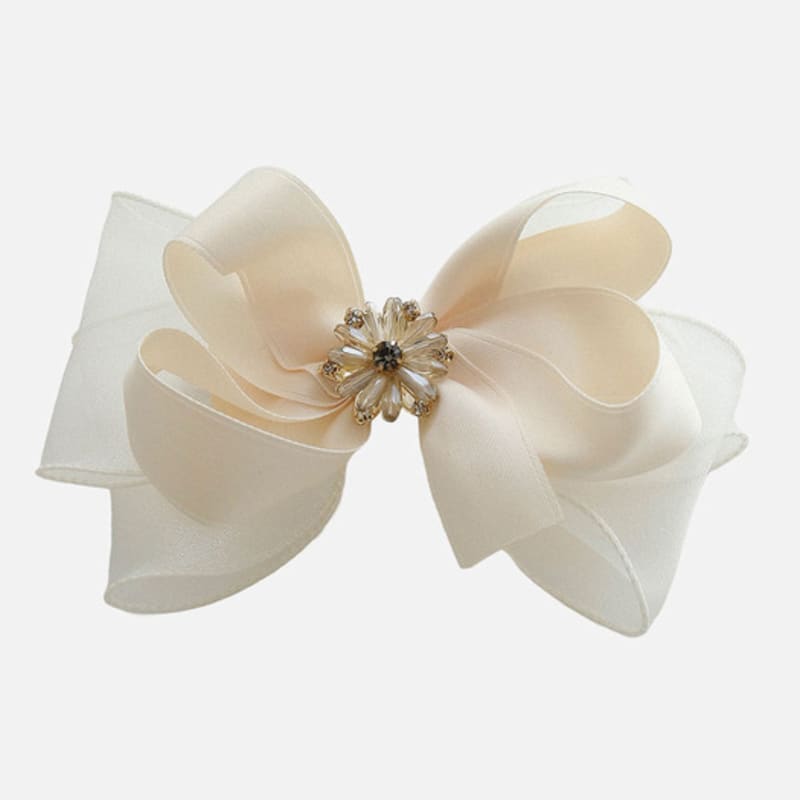

J.Lauren Sunflower Chiffon Cubic Ribbon Auto Hair Pin H01453 single type