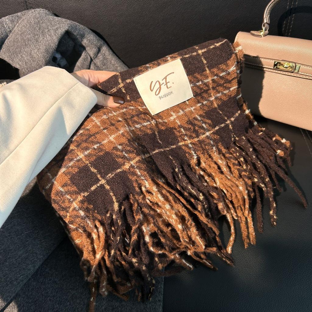 New Mohair Maillard Scarf Autumn and Winter Korean Premium Versatile Imitation Cashmere Warm Shawl