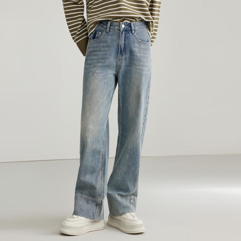 Elva' Island Women's High-Waist Straight Leg Denim Jeans