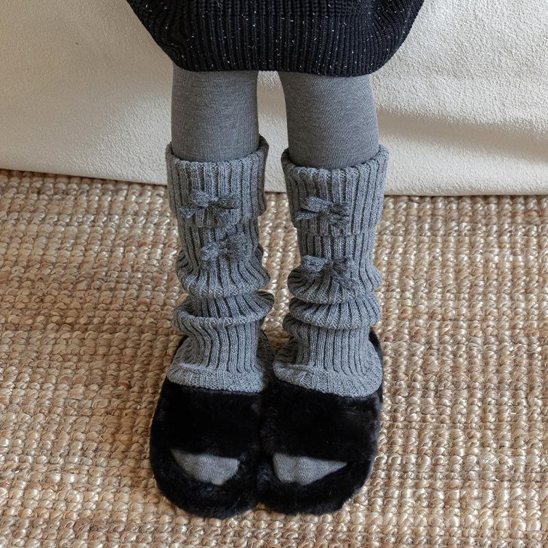 

Гетры школьницы в корейском стиле, накладные, с бантом, носки для ботинок с плюшевой подкладкой, кофейного цвета, зимние носки до щиколотки для детей