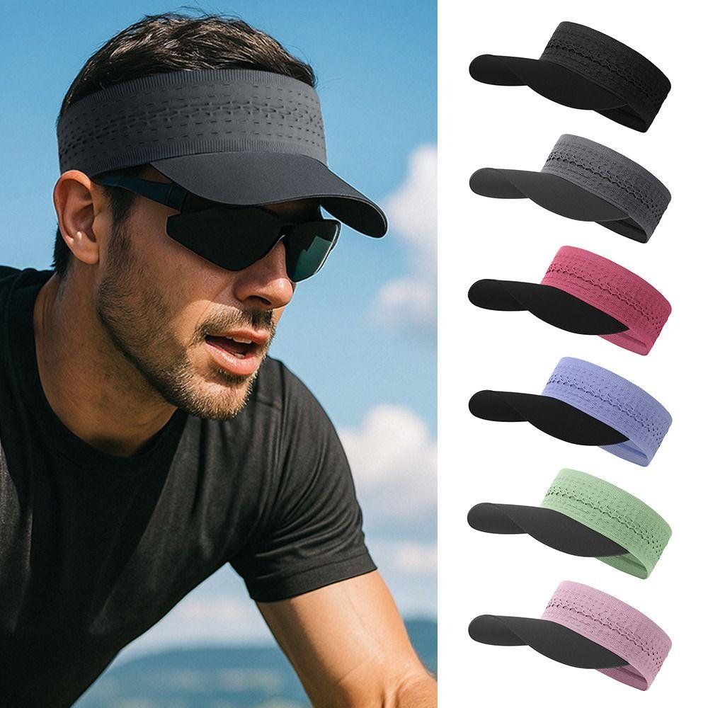 Multicolor Sweat-absorbing Hairband Quick-drying Sports Cap Creative Sunscreen Cap Men Women