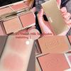 Natural&Matte Blush Palette Fine Powder Two-tone Peach Blush Palette Natural Rose Pink Red Rouge Face Cheek Easy To Apply