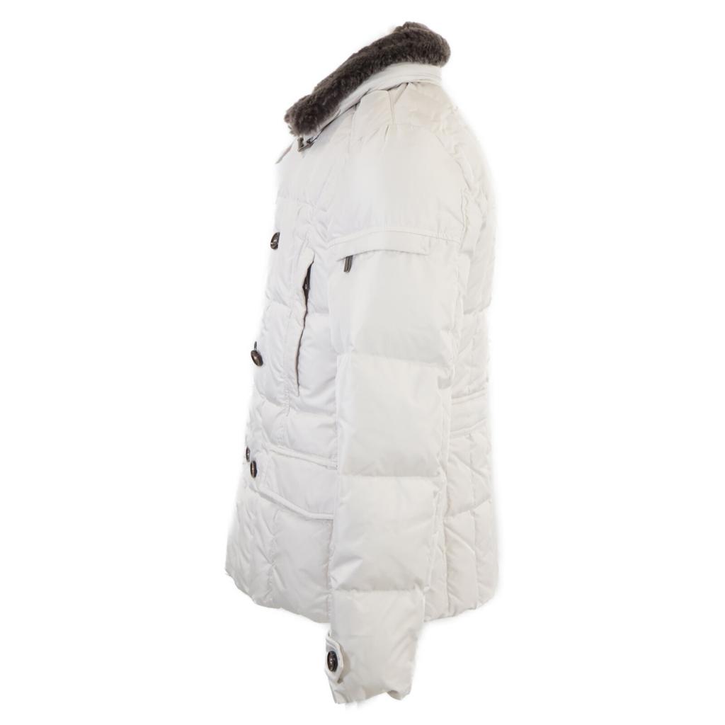 MOORER Excellent condition SIRO-KM fur collar double-breasted down jacket Jacket 46 whiteUsed