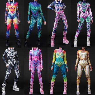 3D Digitaldruck Bühnenkostüme für Erwachsene Halloween-Event Karneval Mottoparty Cosplay Kostüm Rollenspiel Spiel Anzug