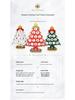 Wooden Christmas Tree Tabletop Display and Mini Figurines - Creative Gifts for Kids