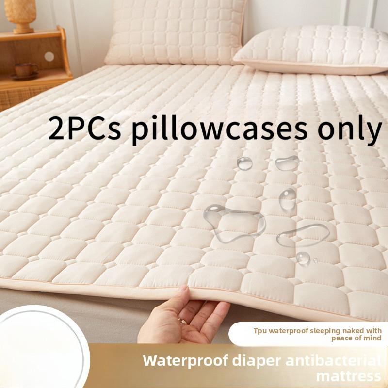 Waterproof Urine Barrier Quilted Mattress Pad for Home Bedroom Dormitory Soft Cushion Bed Protector Non-Slip Mat