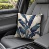 Decorative Throw Pillow Case Banana Leaf Cushion Cover, Tropical Plant Print 18x18 Cover Inch with Hidden Zipper for Sofa Bed Car Seat Linen Blend