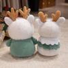 Christmas Series Plush Toys Cute Funny Transformation Clown Elk Christmas Tree Doll Christmas Gift