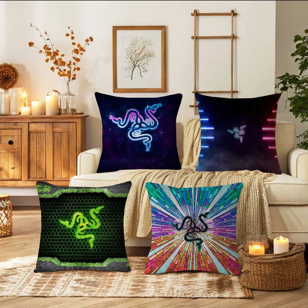 R-RazerS Logo Kissenbezug Zoll Bauernhausdekor Zuhause Wurfkissenbezüge Für Couchdekorationen