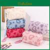 Plush Heart Storage Bag For Students With Large Capacity Handheld Organizer For School Supplies