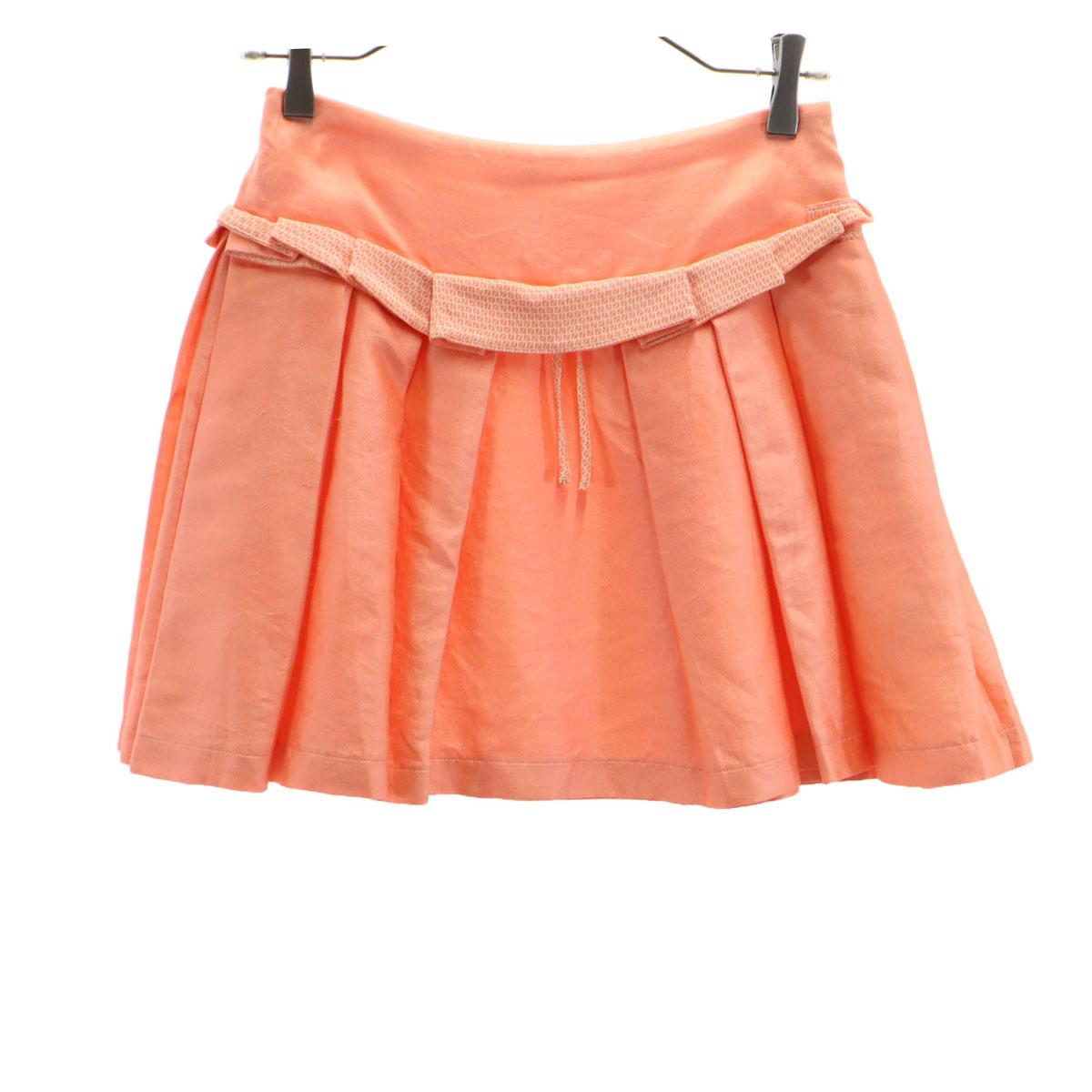 

FENDI Simonetta Made in Italy Mini length Pleated skirt 10A Pink Kid s Used