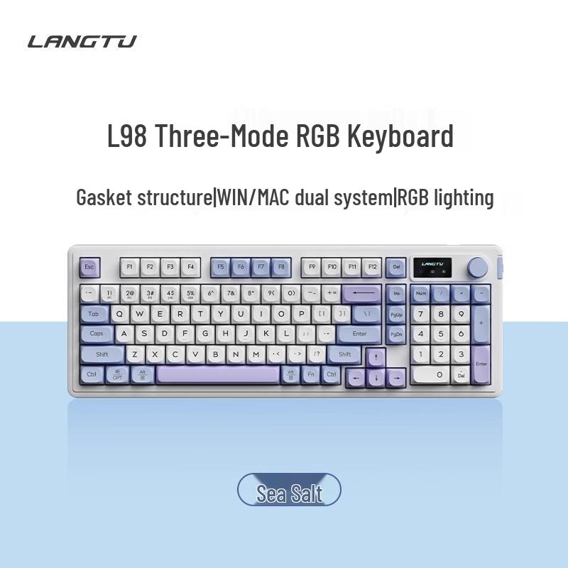 L98 Silent Wired Keyboard & Mouse Set - Stylish RGB Design for Girls, Office, and Gaming Use