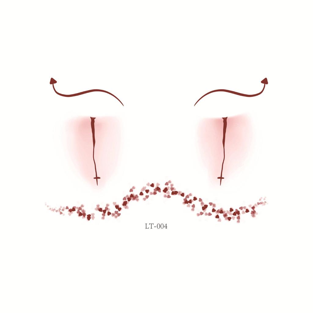 Halloween Gesicht Augen Aufkleber Eye Liner Lidschatten Temporäre Aufkleber Aufkleber Für Frauen Mädchen Halloween Kostüm Cosplay Bekleidung Zubehör Party