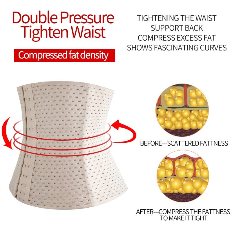 Men Slimming Body Shaper Waist Trainer Trimmer Belt Corset For Abdomen Belly Sha