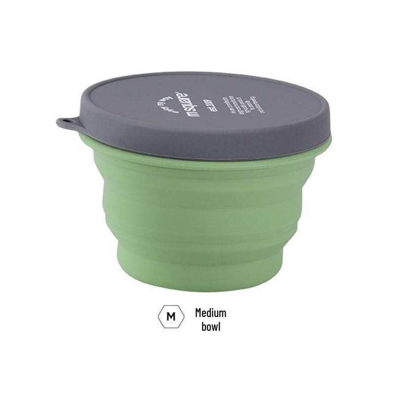 Large Capacity Outdoor Silicone Folding Kettle for Open Flame Boiling - Ideal Camping Cookware & Tableware