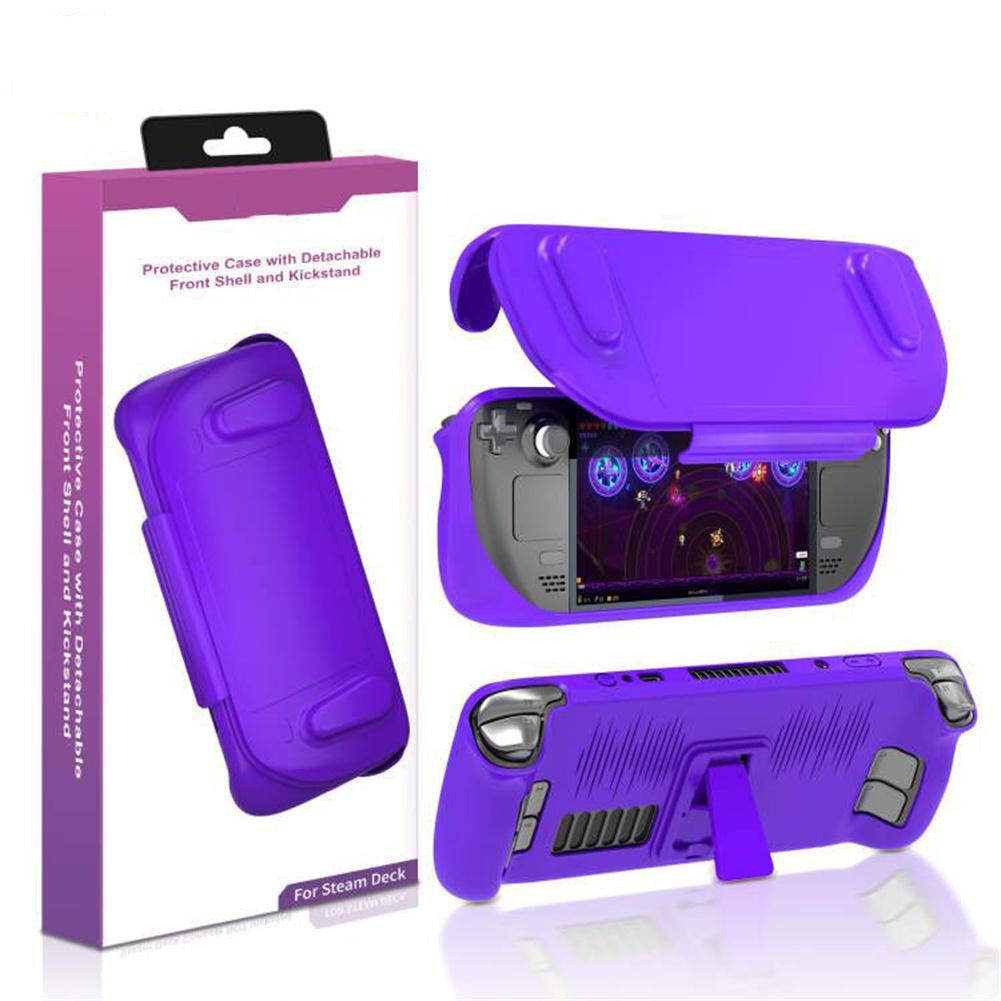 Case Set With Bracket Ultra-thin Protective Case Removable Cover Compatible For Steam Deck Host Game Accessories