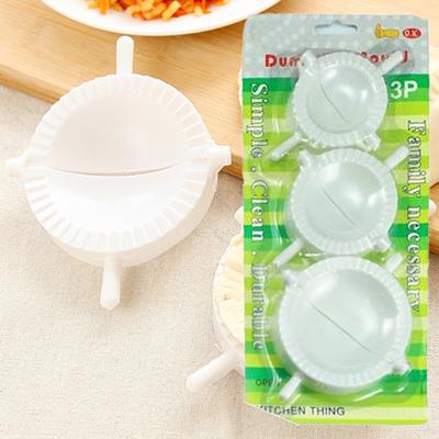 Small Kitchen Tools Hardcover Large, Small and Medium-sized Three Pieces of Dumpling Bag Dumpling Mold Manual Pinch Dumpling Clip 3