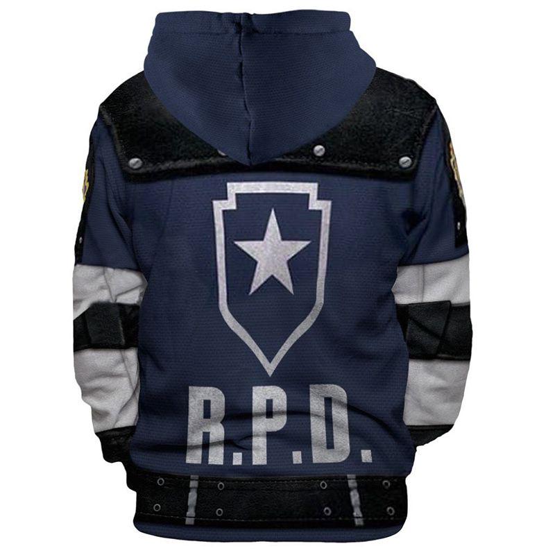 Evil Hoodies Resident Leon Scott Kennedy 3d Printed Pullover Cosplay Jacket Coat