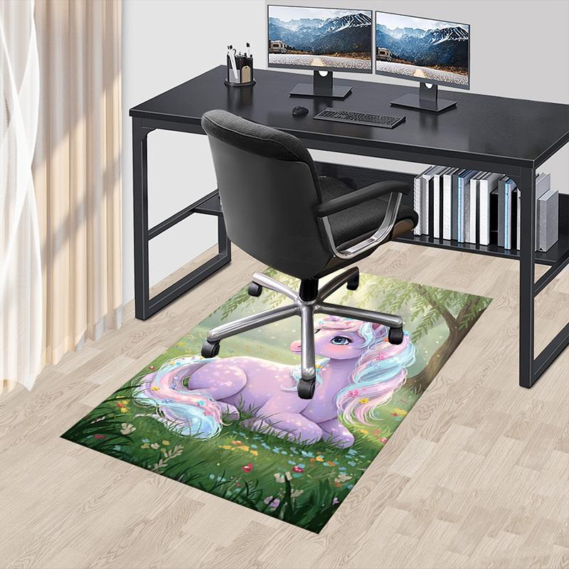 1PC unicorn forest Extra Large Non Slip Floor carpet, Office, family, bedroom, Studio Large Area Rug Indoor Rugs, Vibrant Colors