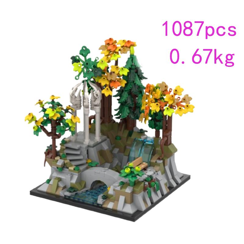 Spot MOC-230249 225130 DIY Small Particle Assembly Building Blocks Puzzle Toy Model Gift Set Ornament