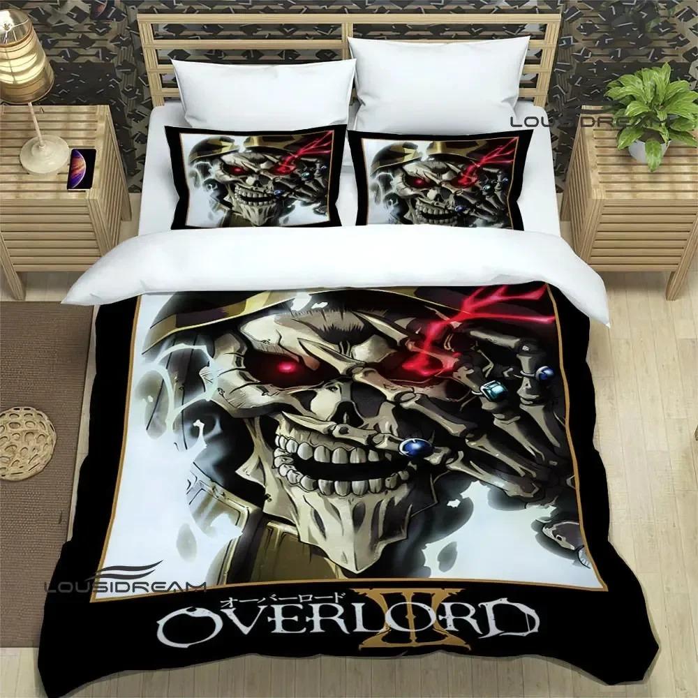 Overlord Cartoon Printed Bedding Sets Exquisite Bed Supplies Set Duvet Cover Bed Comforter Set Bedding Set Luxury Birthday Gift