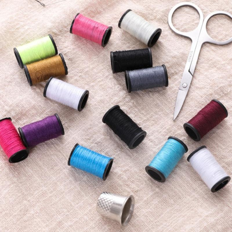 27-teiliges kompaktes Nähset für Zuhause, Reisen, Camping, Notfall, Mini-Nähzubehör-Set, Sicherheitsnadeln