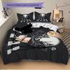 Nightmare Before Christmas Printed 3pcs Bedding Set Soft Microfiber 1 Duvet Cover And 2 Pillowcases Home Bedroom Decor Xmas Gift K1911