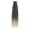 10pcs/lot Crochet Hair Afro Braiding Hair Extension 24Inch Crochet Box Braids Straight To Curly Ends Hair Synthetic Black Braids For Women