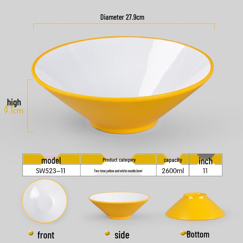 Japanese Style Melamine Ramen Bowl