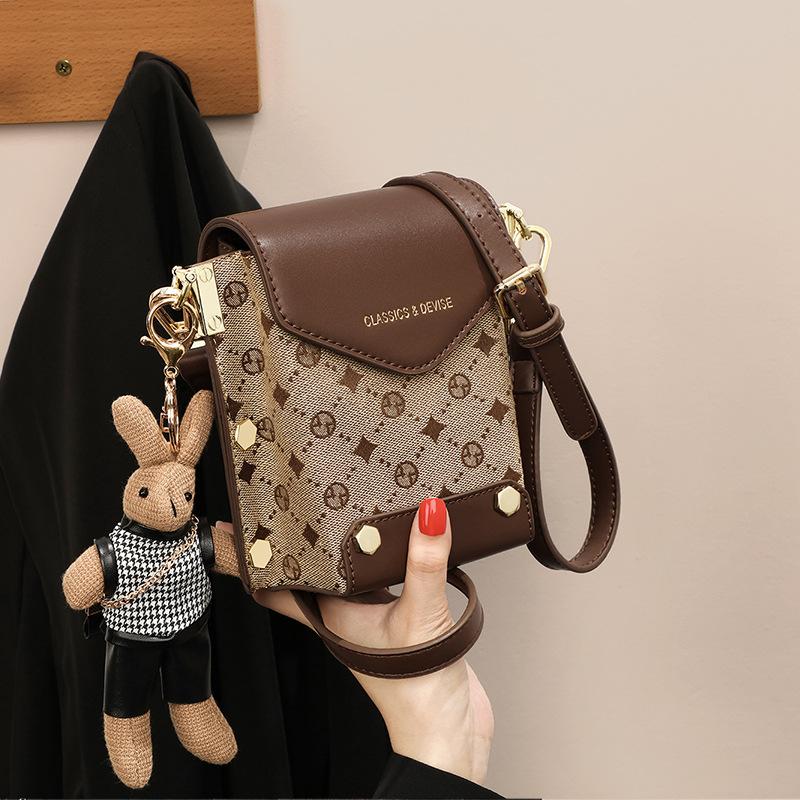 Bags, Mobile Phone Bags, Niche New Autumn and Winter Fashion Messenger Bags, Mini Small Bags, High-end Single Shoulder Women's Bags, Bags.