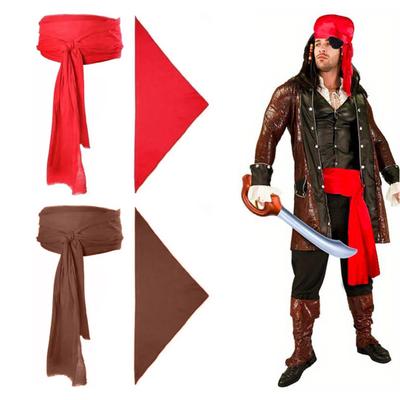 Pirátský kostým Pirátská tématika šátek na hlavu Sada opasku Lehký cosplay kostým na večírky Halloween Vánoční jevištní představení Prop