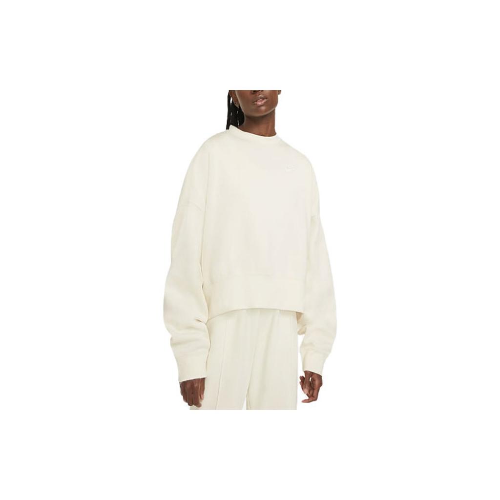 Nike Sportswear Essential Luźna Bluza Crewneck Damska Bluzy Mleczno-Kokosowy CK0169-113