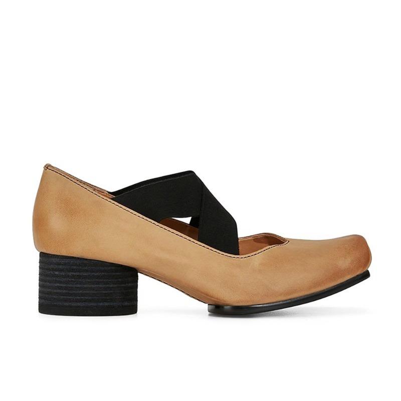 ! Shoes, Square Head Polished Retro Cross Strap Flat Heel Thick Heel, Ballet Shoes Single Shoes