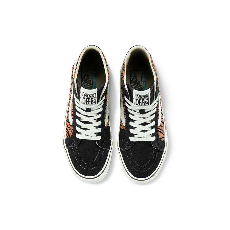 Vans Sk8 Decon Sf Comfortable High-Top Skate Shoes Unisex Sneaker Black Tiger-Stripe VN0A4UWN9ZY