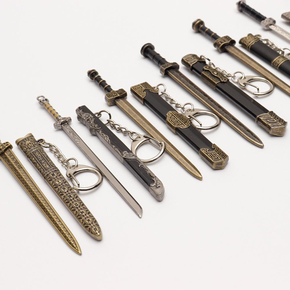 Ancient Weapon Key Chain 12cm Scabbard Key Ring Mini Sword KeyChain  Gift