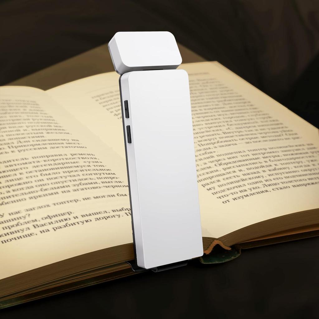USB Rechargeable Clip on LED Reading Light Portable Mini Book Light Eye Caring for Kids Students Bedroom Reading Night Lamp