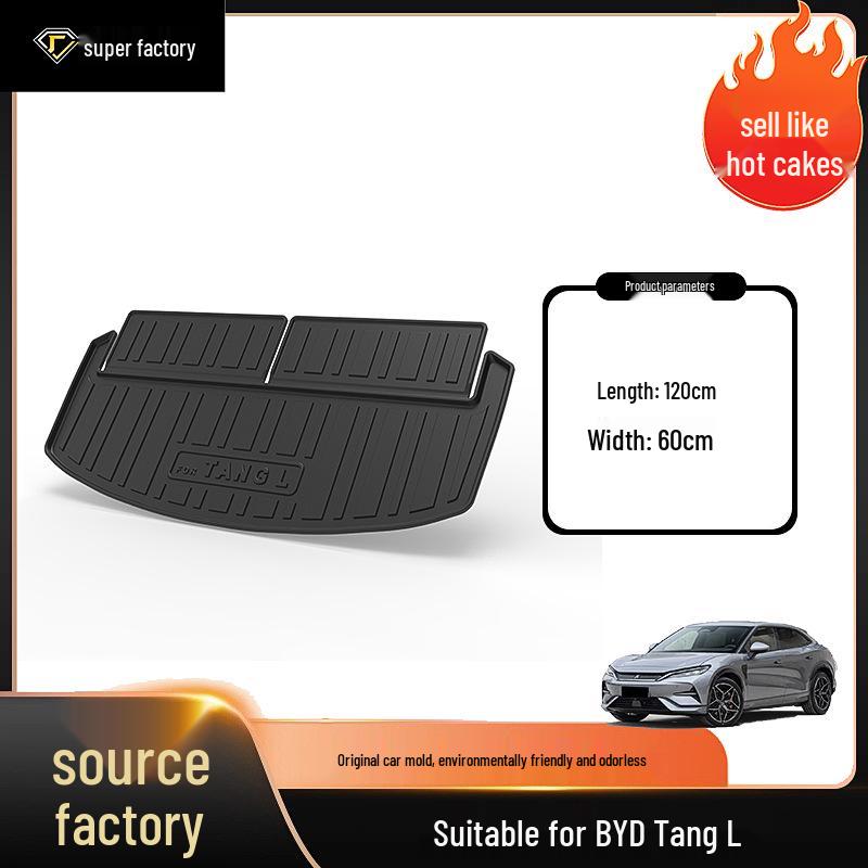 BYD Tang Car Trunk Mat & Backrest Pad: Waterproof, Wear-Resistant for Tang L, DMI, EV, DM Models