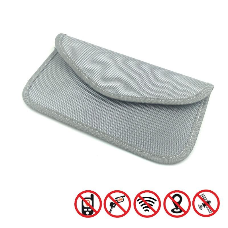 Faraday Cage Signal Blocker Case Blocking Bag Phone Car Key Keyless RFID Safe Fob Pouch Automobiles Interior Accessory
