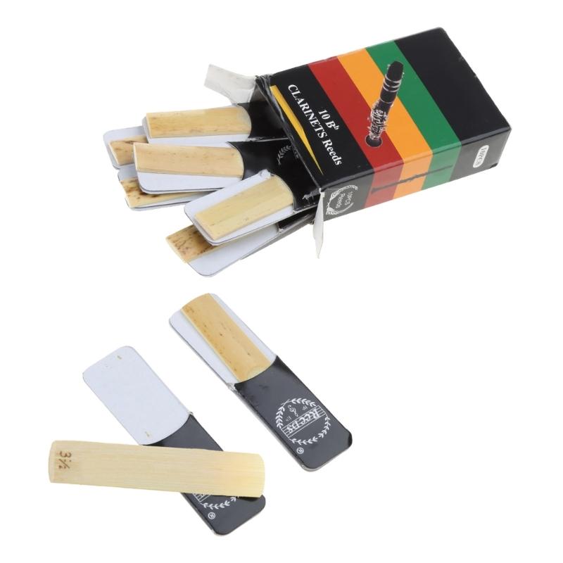 

10pcs Bb Tone Strength 1.5/2.0/2.5/3.0/3.5/4.0 Traditional Reeds for Kid, Adults