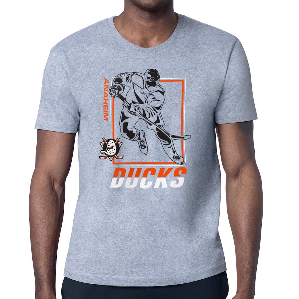 

Anaheim Ducks Starter Color Scratch TShirt Fashion Men and Women Streetwear Breathable Summer Short Sleeve Vintage Tshirt S