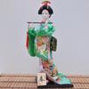 12 Inch Japanese Geisha Kimono Doll, Traditional Maiko Figurine for Sushi Bar Decor & Oriental Home Accent, Artisan Gift