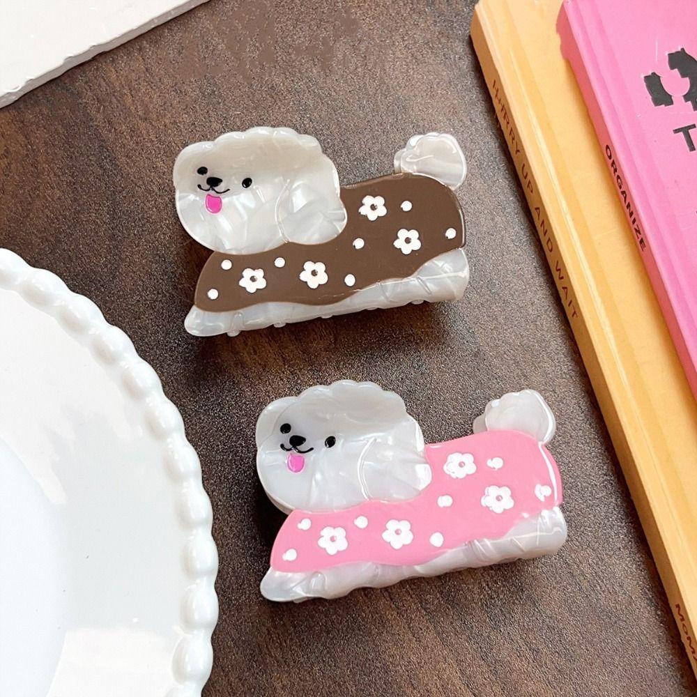 Acetic Acid Animal Shark Clip Flower Cartoon Hair Clip Cute Puppy Acetic AcidHair Claw  Female