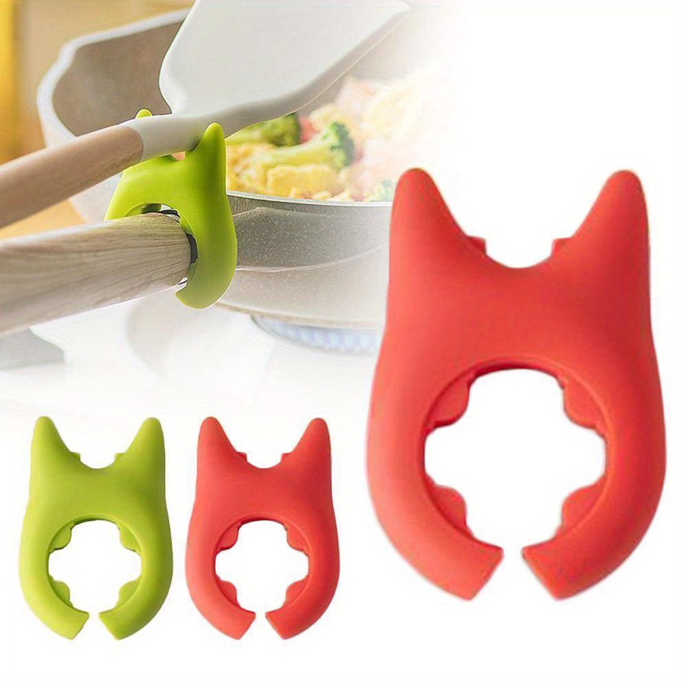 Silicone Spoon Rest Kitchen Organizer For Fork Spatula Rack Spoon Holder Stand Tableware Storage Rack For Spoon Pot Lid Holder