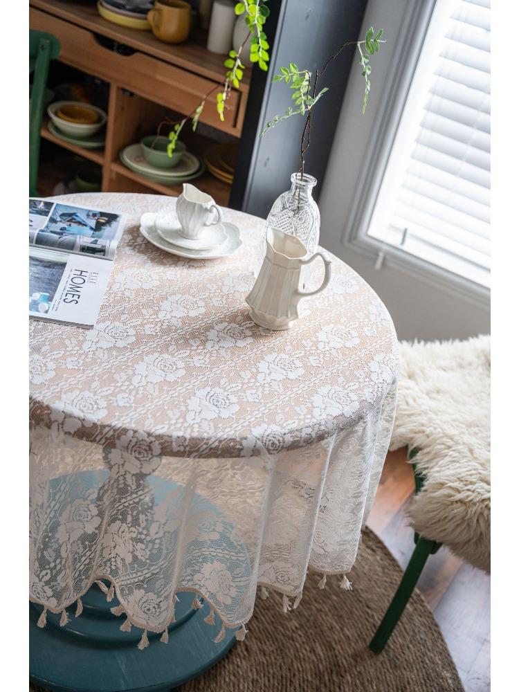 Crochet Cover Table Cloth Woven Tablecloth Hollow Tablecloth Tablecloth Towel Shooting Props