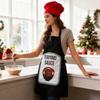 Sauce Kitchen Apron with Hat Adjustable Strap Breathable Christmas Halloween Cosplay Party Chili BBQ Teriyaki Sauce Chef Cooking Apron