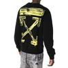 Off-White Acrylic Arrows Slim Crewneck Black / Yellow Men Tops OMBA025F19E300101060