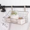 Dormitory bedside hanging basket small shelf Dormitory good goods wrought iron storage basket Hook type storage basket